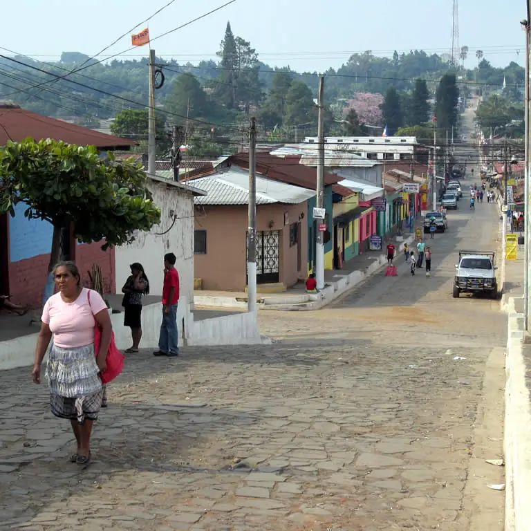 Colorful street in Concepción de Ataco
