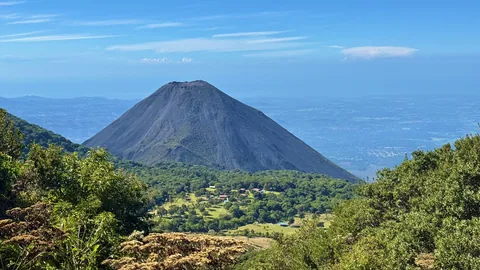 Izalco Volcano viewed from Santa Ana Volcano