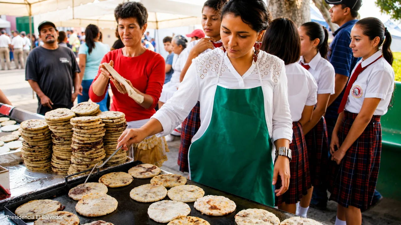 Pupusas, shown in an owner-approved photograph from El Salvador